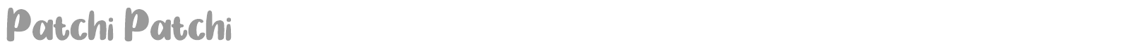 Patchi Patchi font preview